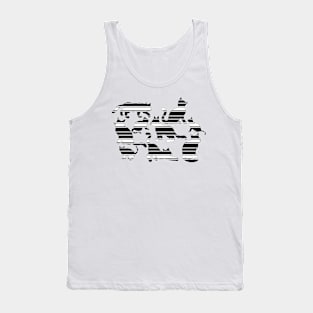 Striped Cats For Halloween , Optical Illusion Tank Top